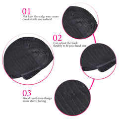 Ronashow Black Short Afro Curly Wig Machine Made Human Hair Natural Black 10 Inch