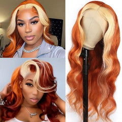 Ronashow 613 Blonde Ginger Body Wave 13*4 Lace Frontal Wig