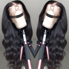 Ronashow 13*4 Lace Frontal Wig Body Wave Natural Color Lace Wig