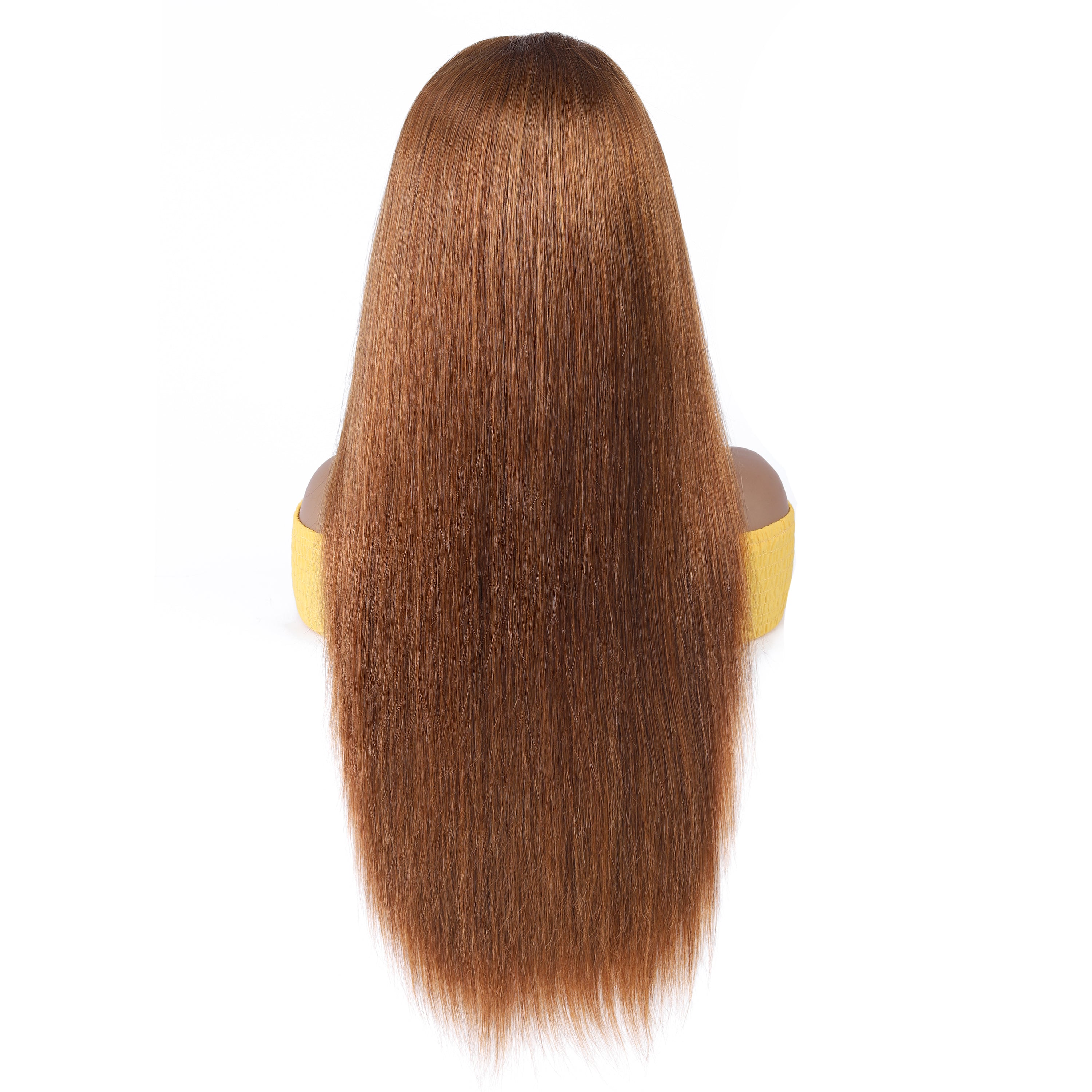 Ronashow Medium Auburn Color 30  Straight 13*4 Lace Frontal Wig