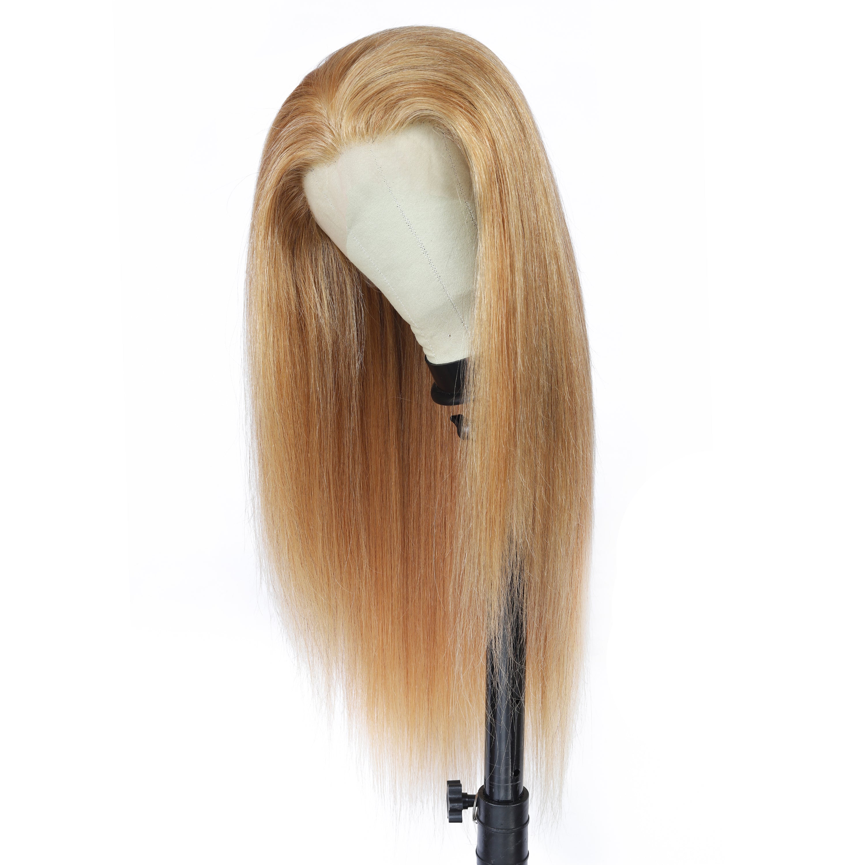 Ronashow Honey Blonde Color 27 Straight 13*4 Lace Frontal Wig