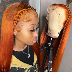 Ronashow Ginger #350 Straight 13*4 Lace Frontal Wig