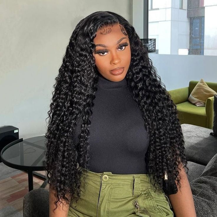 Deep Wave Remy Human Hair 4 Bundles With 4*4 Lace Closure