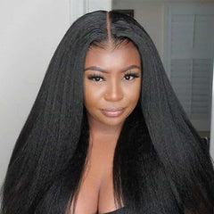 Kinky Straight U Part Wigs Brazilian Easy Installed Human Hair Wigs For Black Women