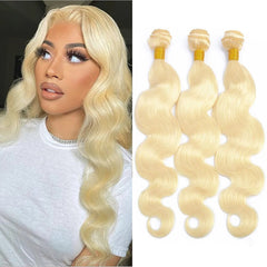 3Pcs 613 Bloned Body Wve Human Hair Bundles