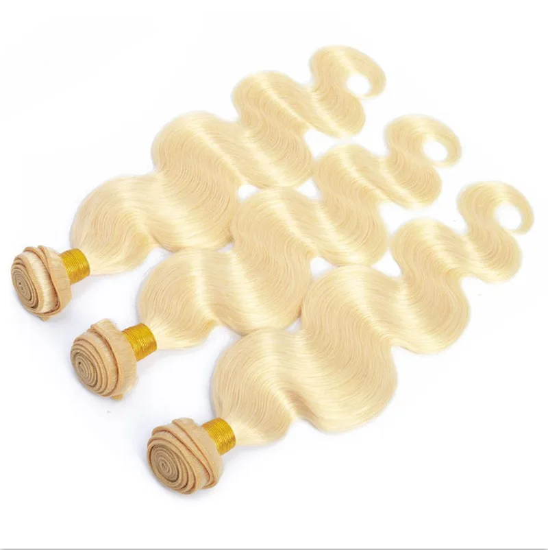 3Pcs 613 Blonde Body Wave Hair Bundles