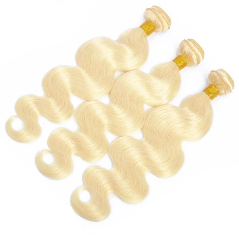 3Pcs 613 Blonde Body Wave Hair Bundles