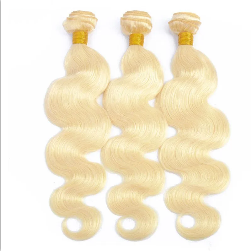 3Pcs 613 Blonde Body Wave Hair Bundles