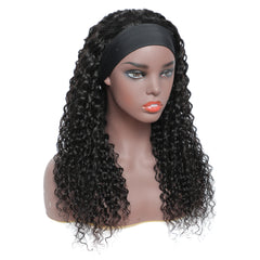 Ronashow Deep Curly Remy Human Hair Headband Wig Friendly For Beginner