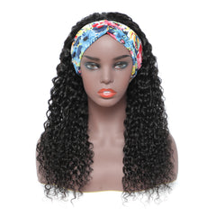 Ronashow Deep Curly Remy Human Hair Headband Wig Friendly For Beginner