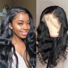 Ronashow 13*4 Lace Frontal Wig Body Wave Natural Color Lace Wig