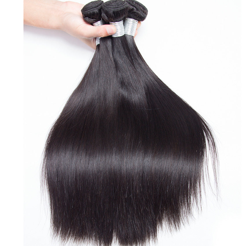 Straight Remy Human Hair Extensions 4 Bundles 10-30 Inches