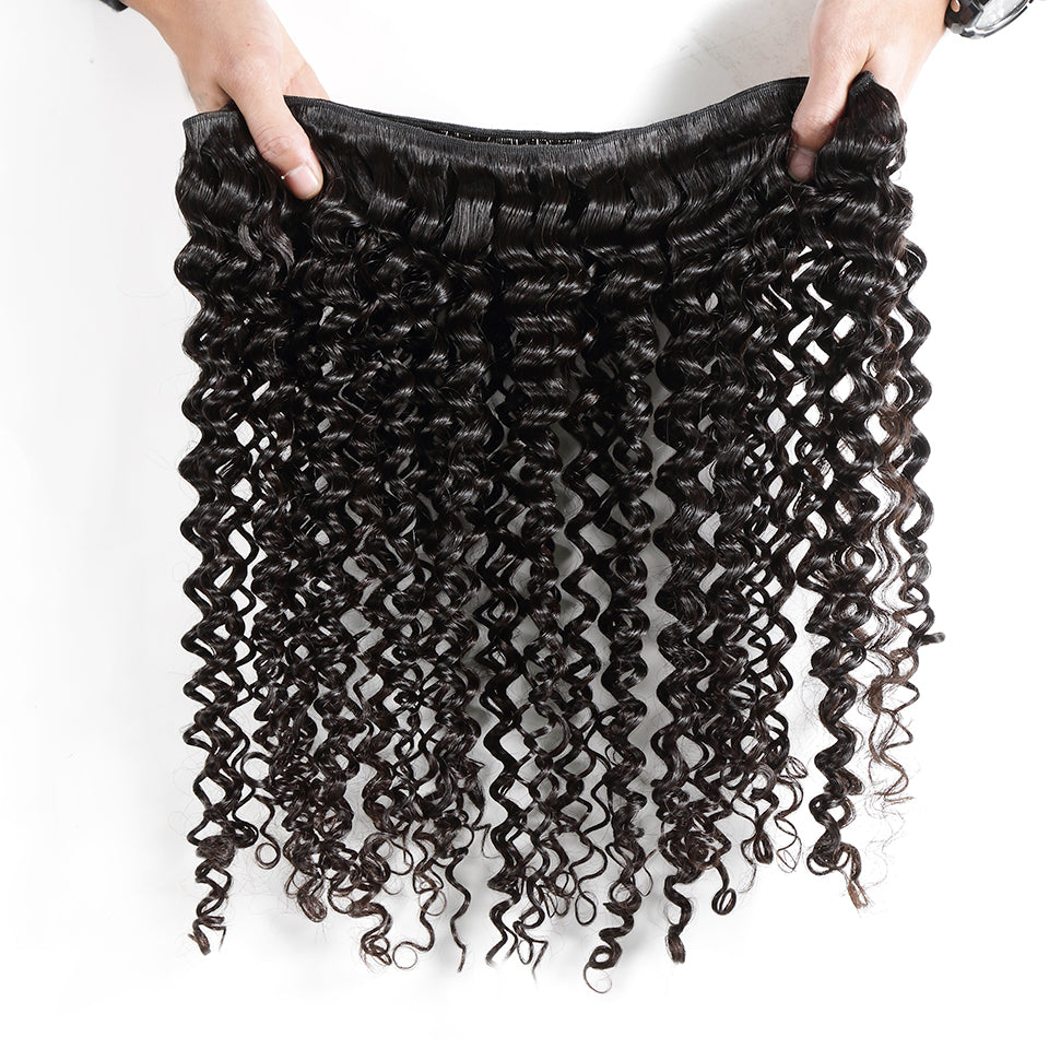 Deep Curly Remy Human Hair Extensions 3 Bundles