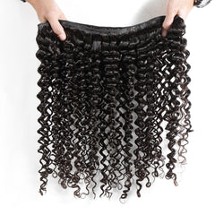 Deep Curly Remy Human Hair Extensions 3 Bundles