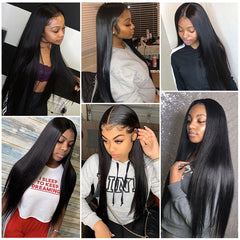 Straight Remy Human Hair Extensions 4 Bundles 10-30 Inches