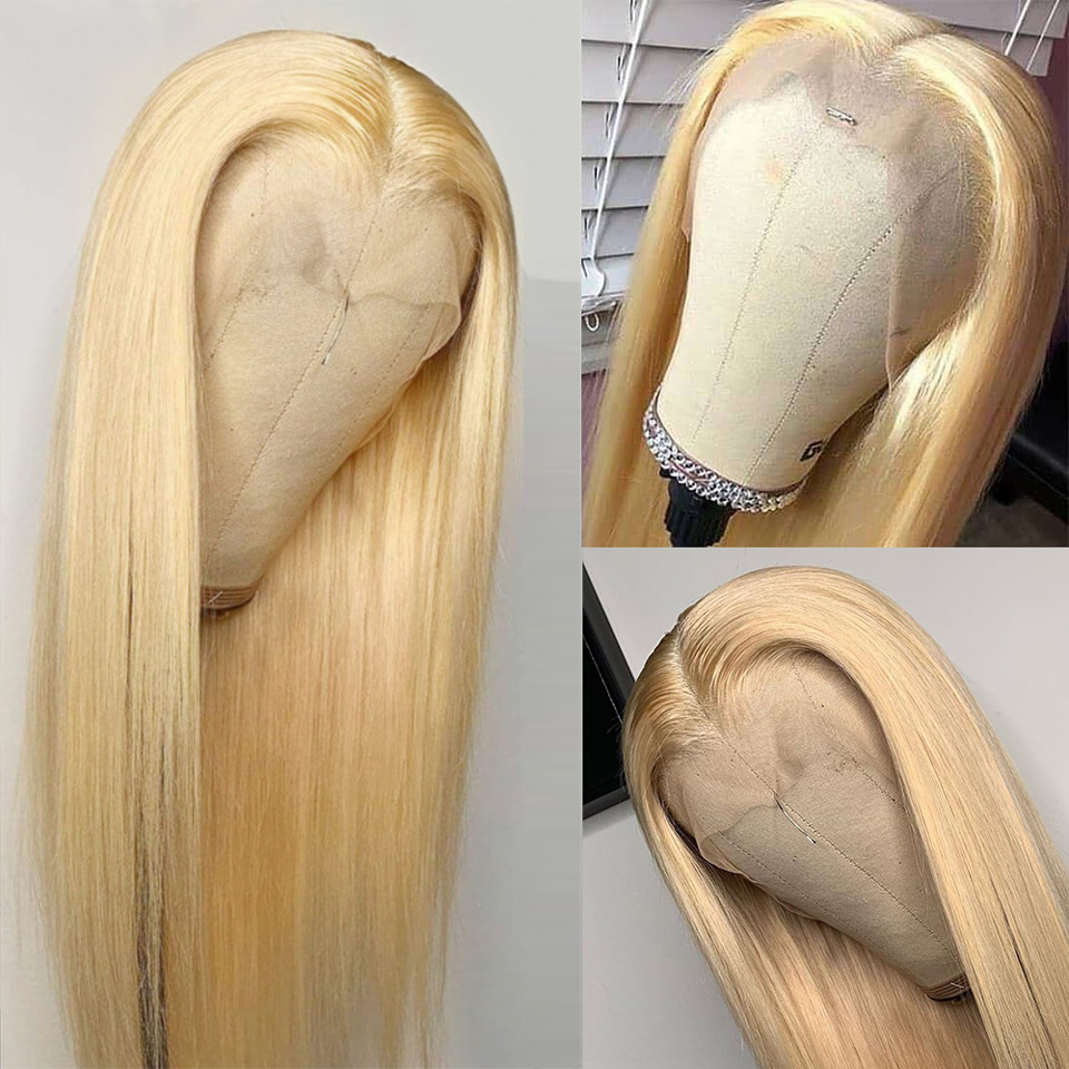 Ronashow 613 Blonde Straight 13*4 Lace Frontal Wig