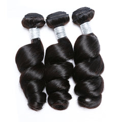 Loose Wave Remy Human Hair Extensions 3 Bundles