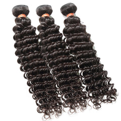 Deep Curly Remy Human Hair Extensions 3 Bundles