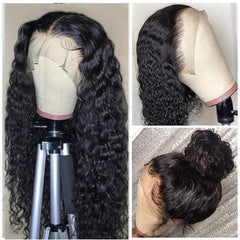 13*4 Lace Frontal Wig Water Wave Natural Color Wig