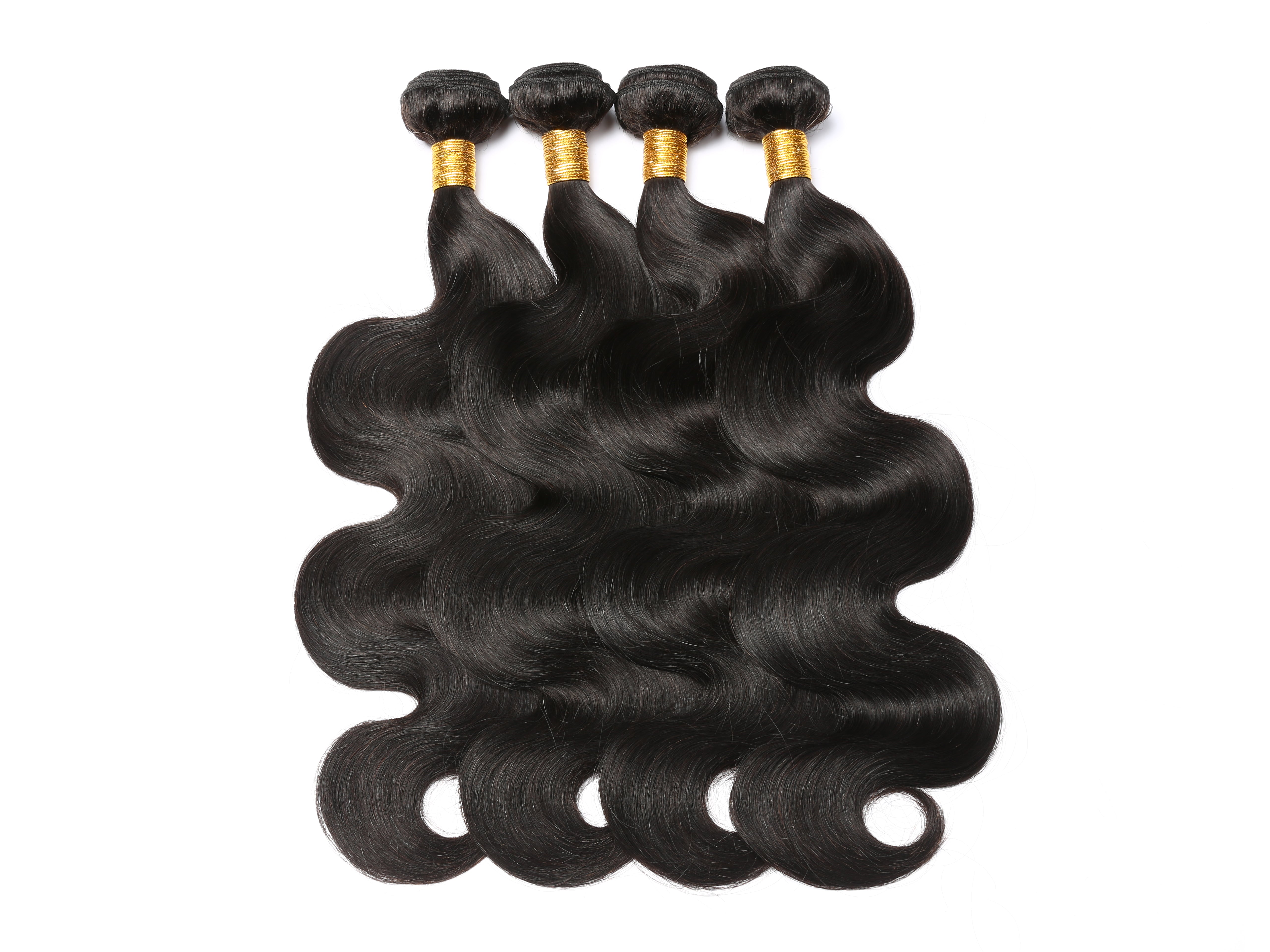 Body Wave Natural Color Remy Human Hair 4 Bundles