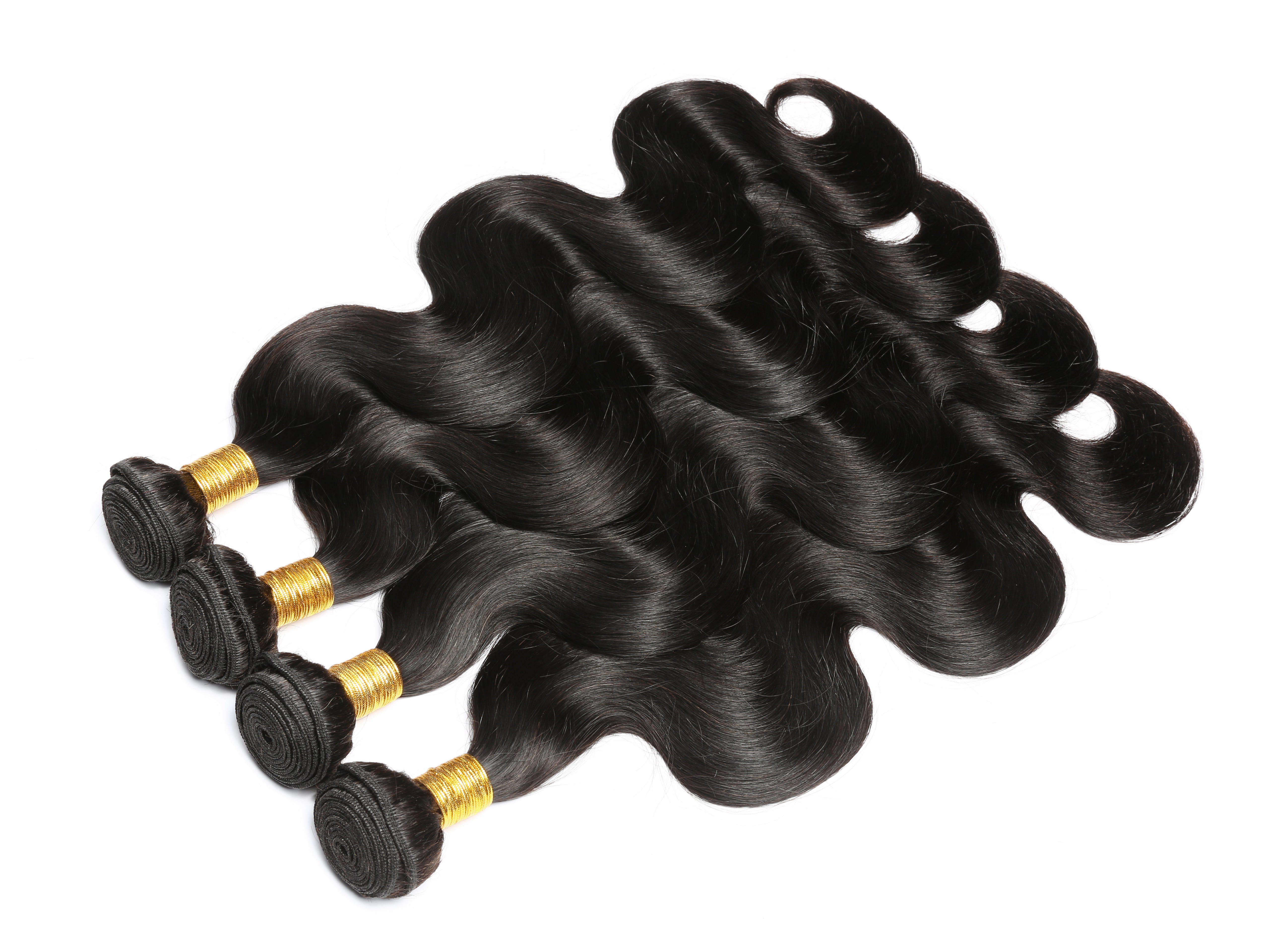 Body Wave Natural Color Remy Human Hair 4 Bundles