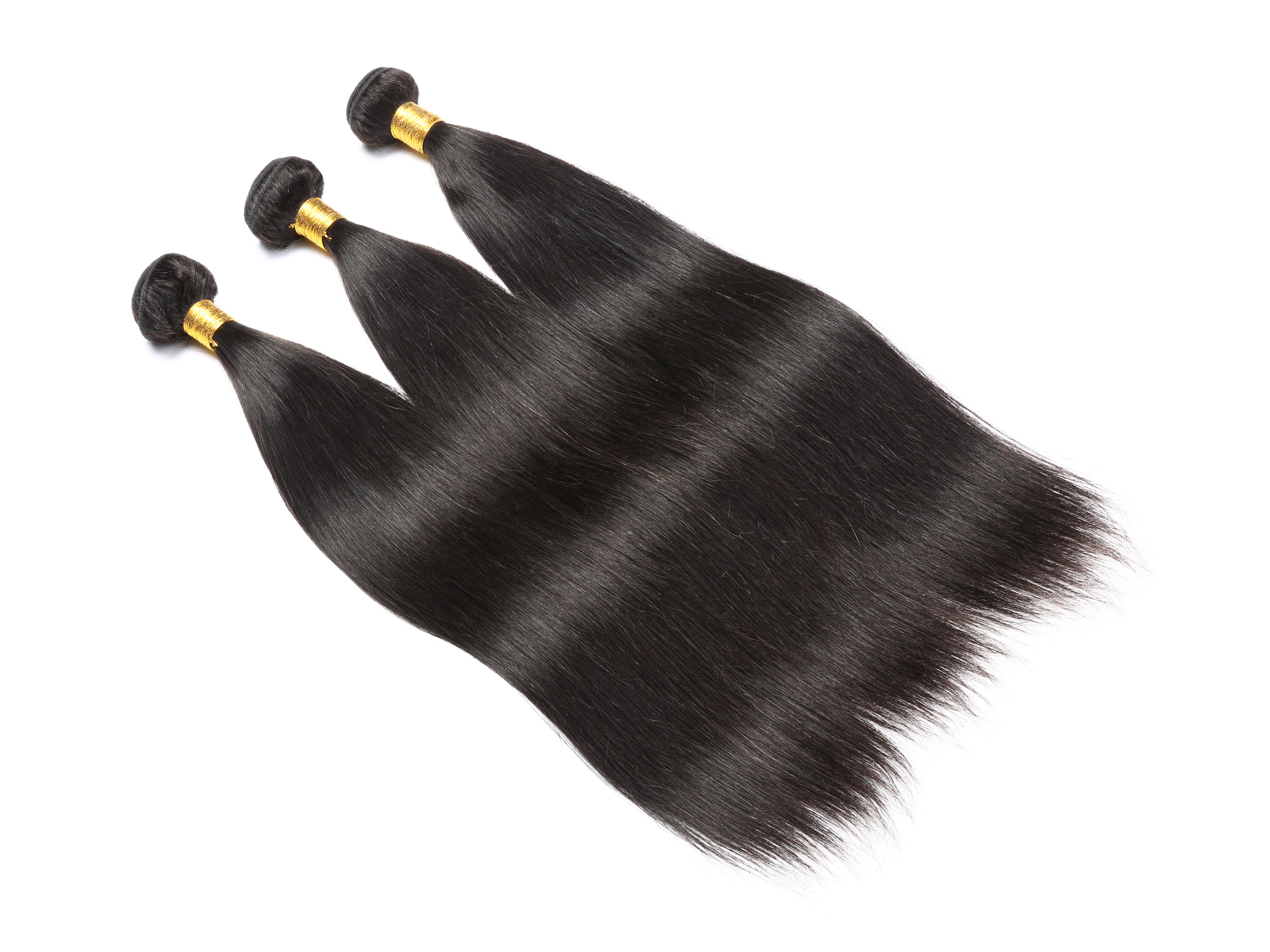 Straight Remy Human Hair Extensions 3 Bundles 10-30 Inches