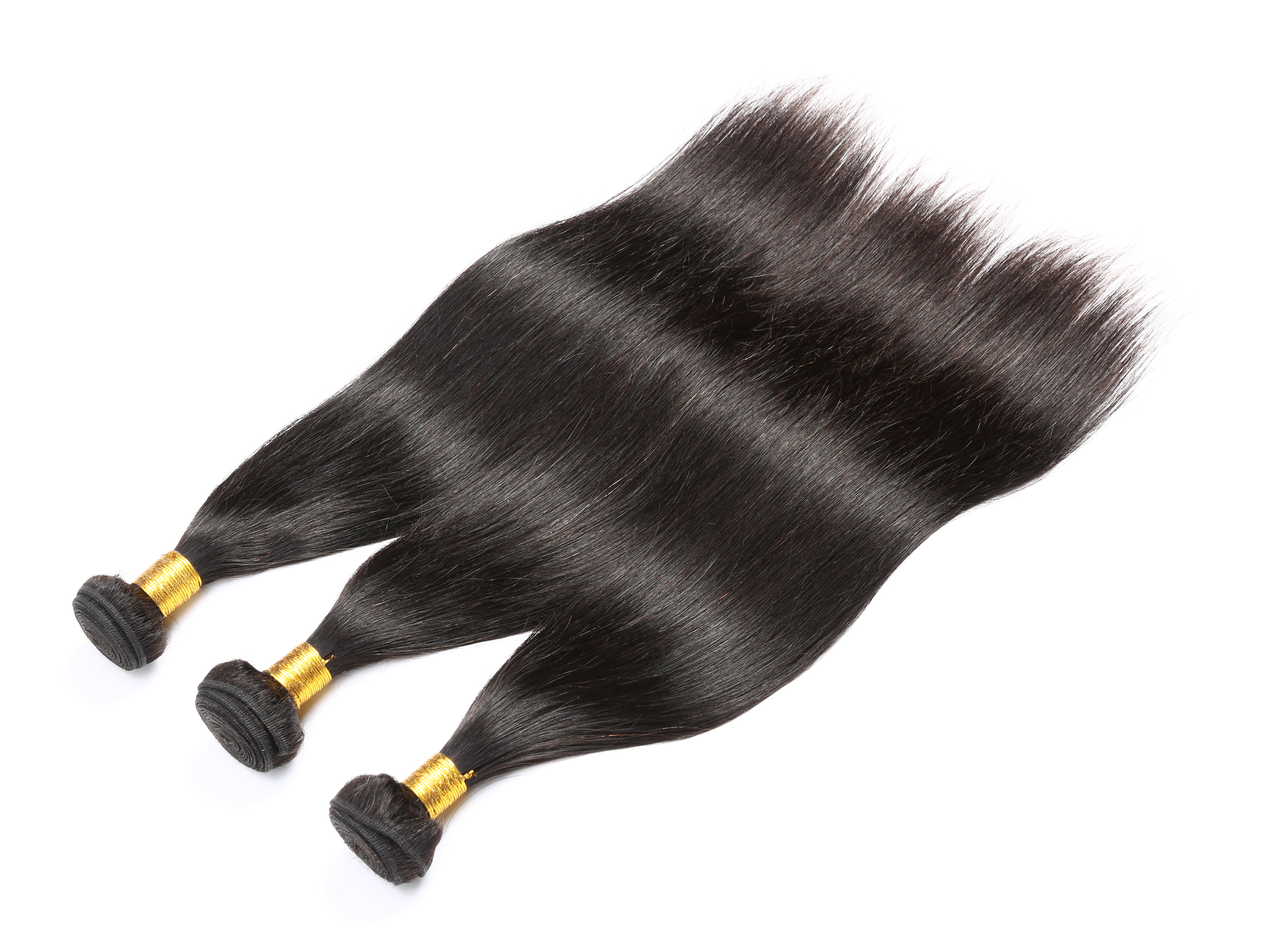 Straight Remy Human Hair Extensions 3 Bundles 10-30 Inches