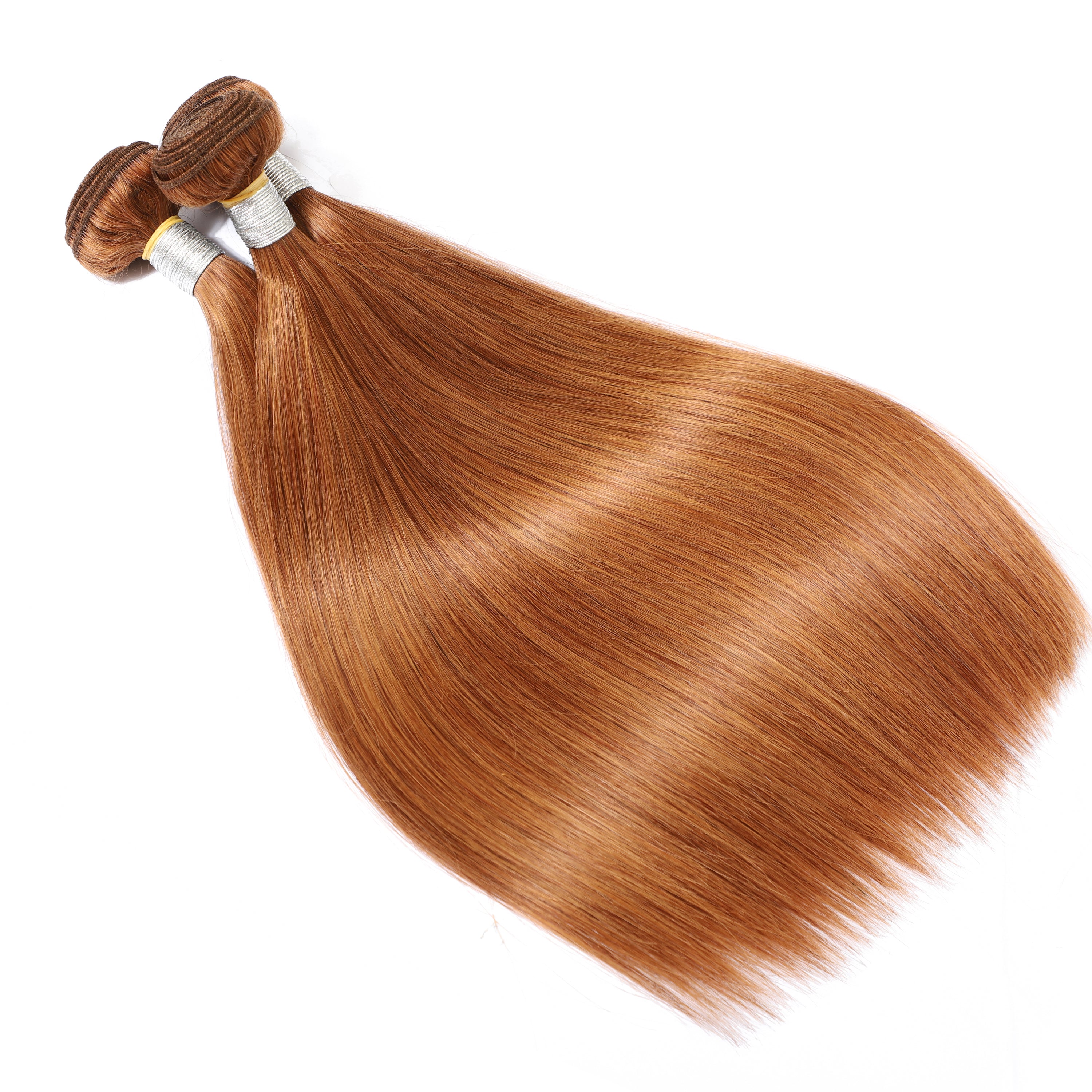 Medium Auburn Color Straight Remy Human Hair 3 Bundles