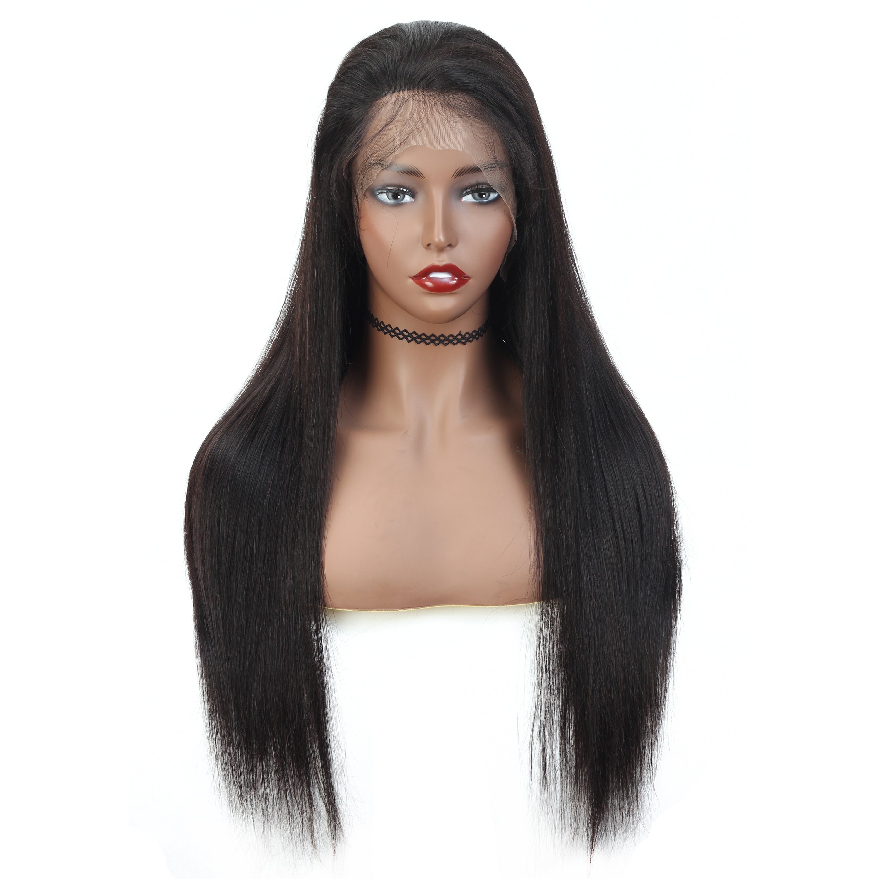 Ronashow 13*4 Lace Frontal Wig Straight Natural Color Human Hair Wig