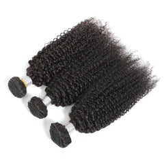 Kinky Curly Remy Human Hair Extensions 3 Bundles