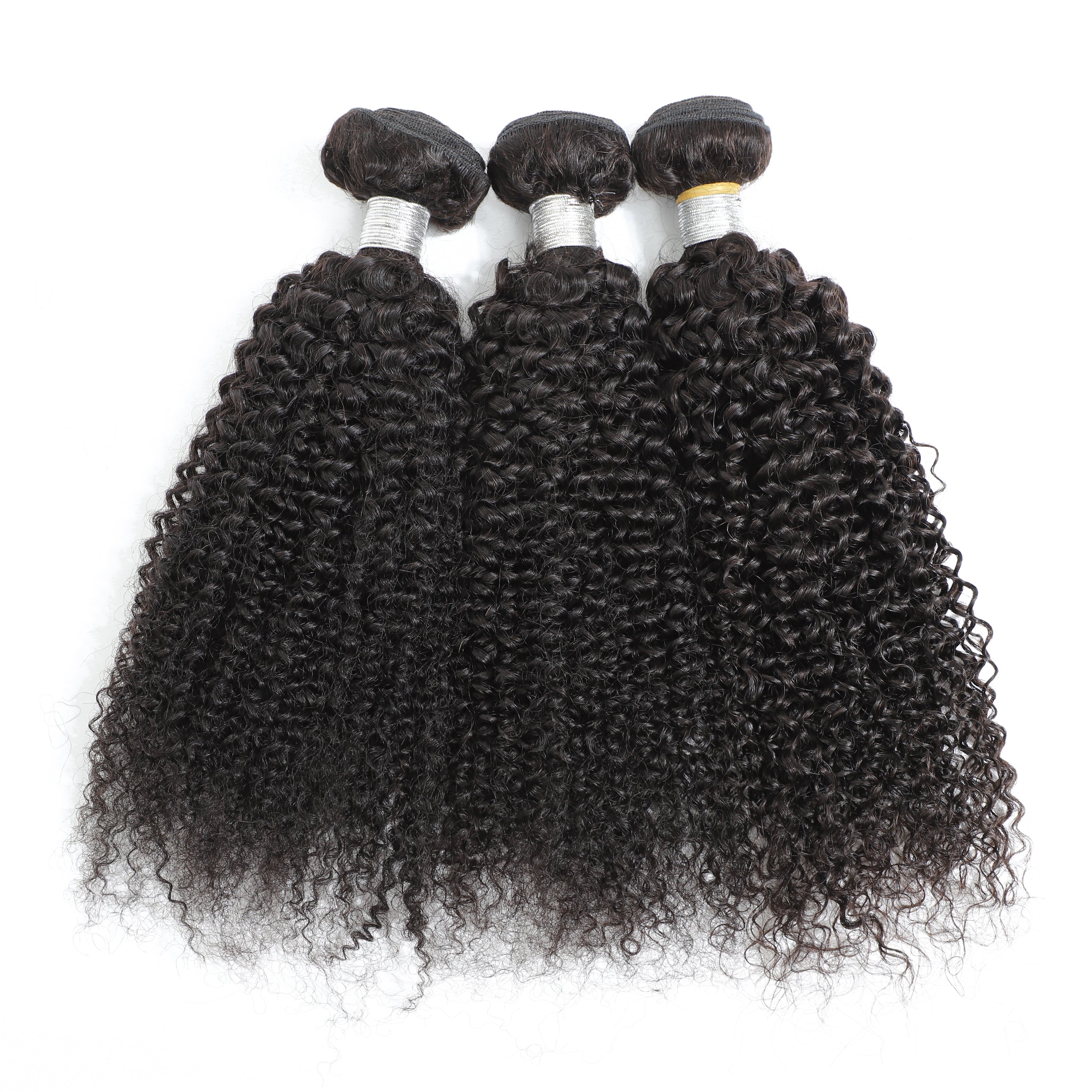 Kinky Curly Remy Human Hair Extensions 3 Bundles