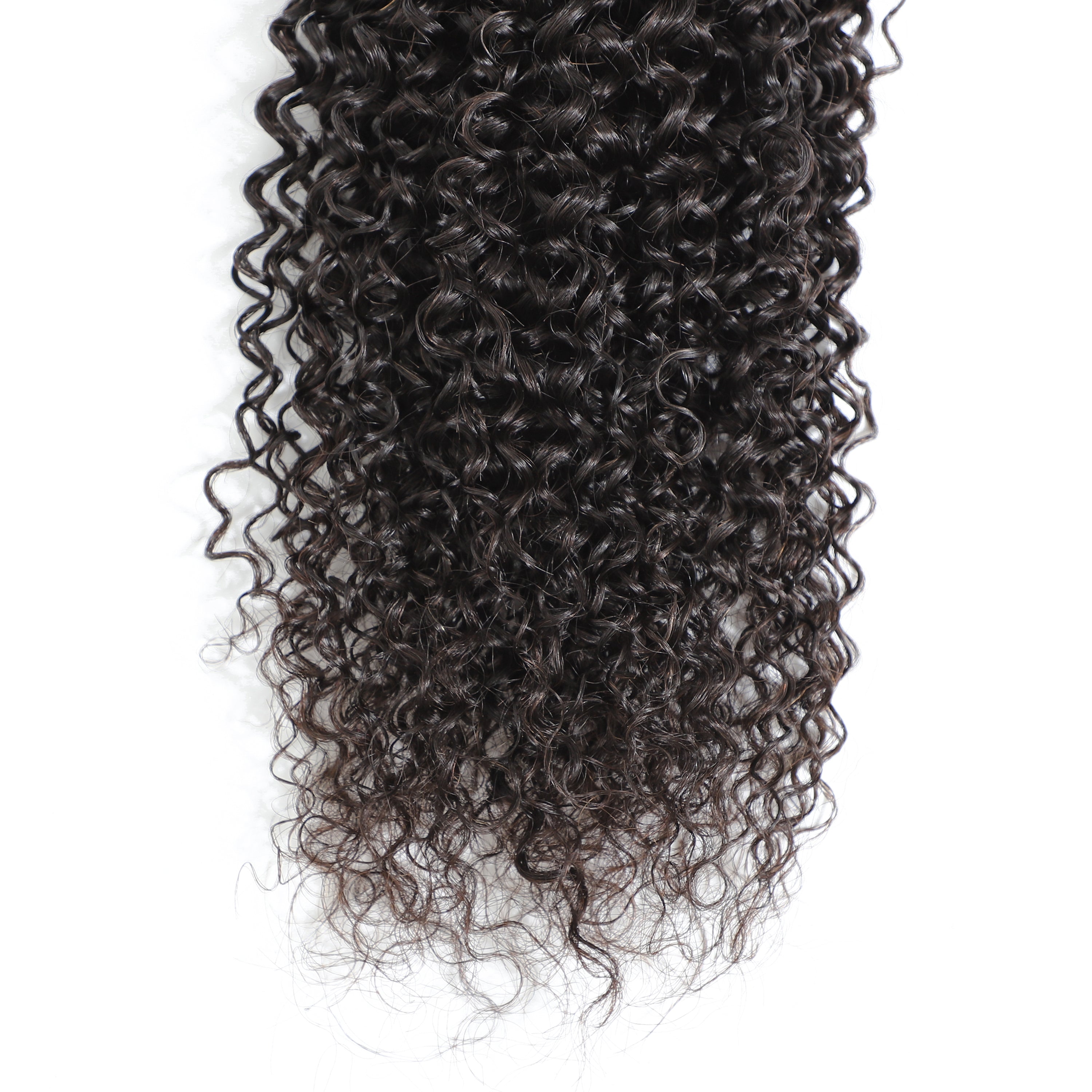 Kinky Curly Natural Color Remy Human Hair 4 Bundles