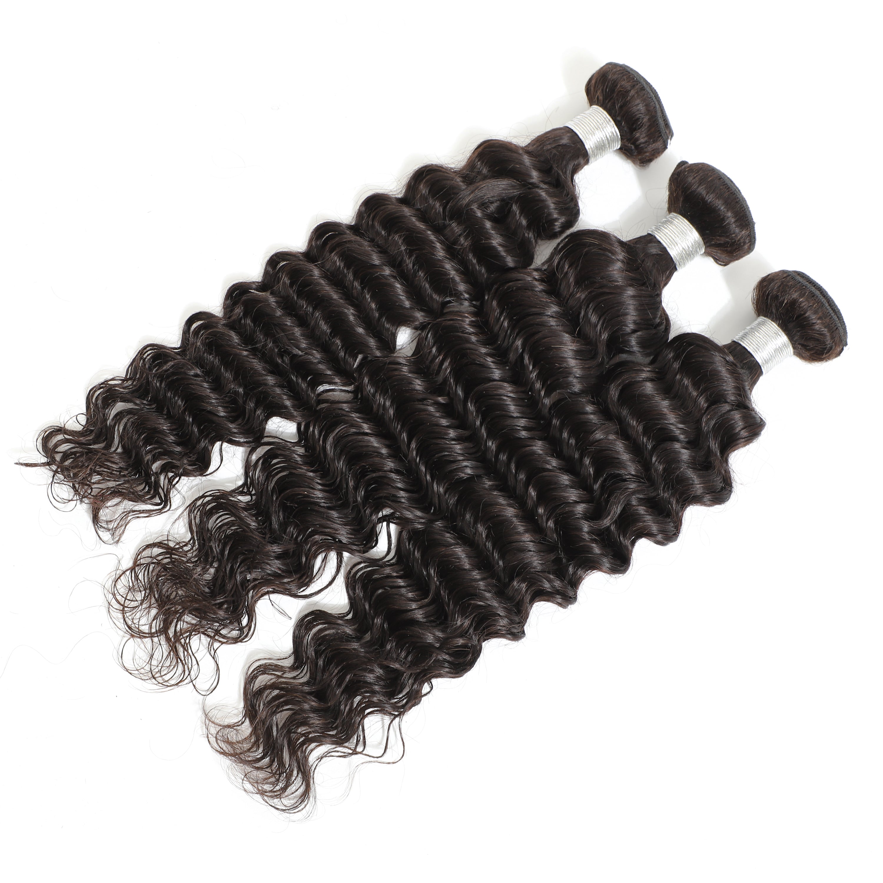 Deep Wave Remy Human Hair Extensions 3 Bundles