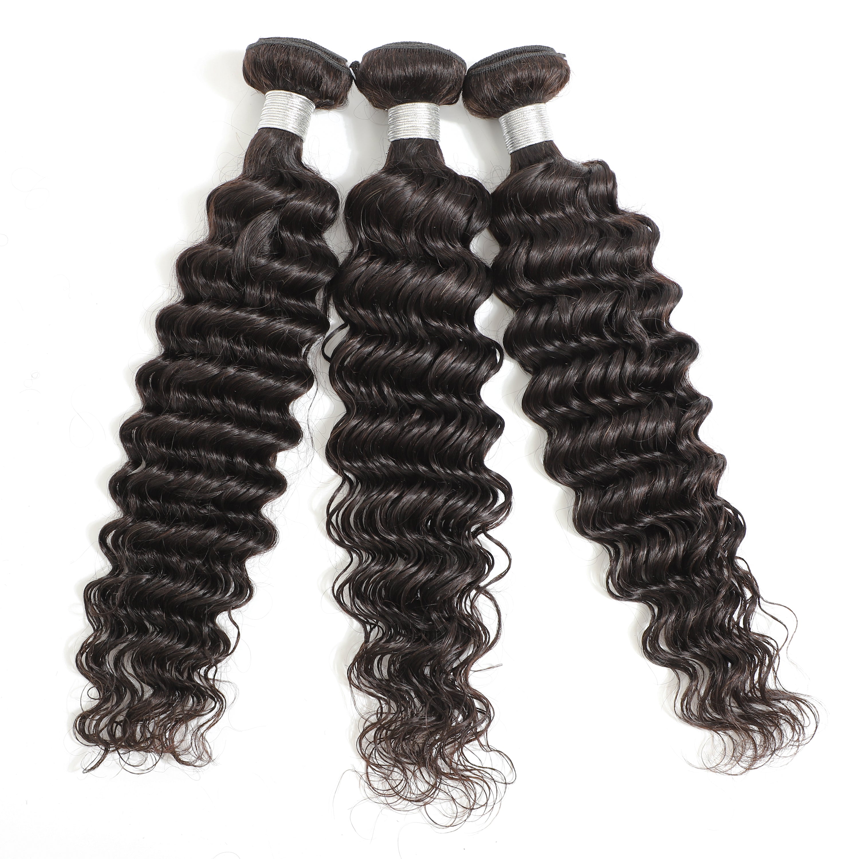 Deep Wave Remy Human Hair Extensions 3 Bundles