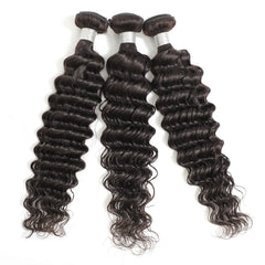 Deep Wave Remy Human Hair Extensions 3 Bundles