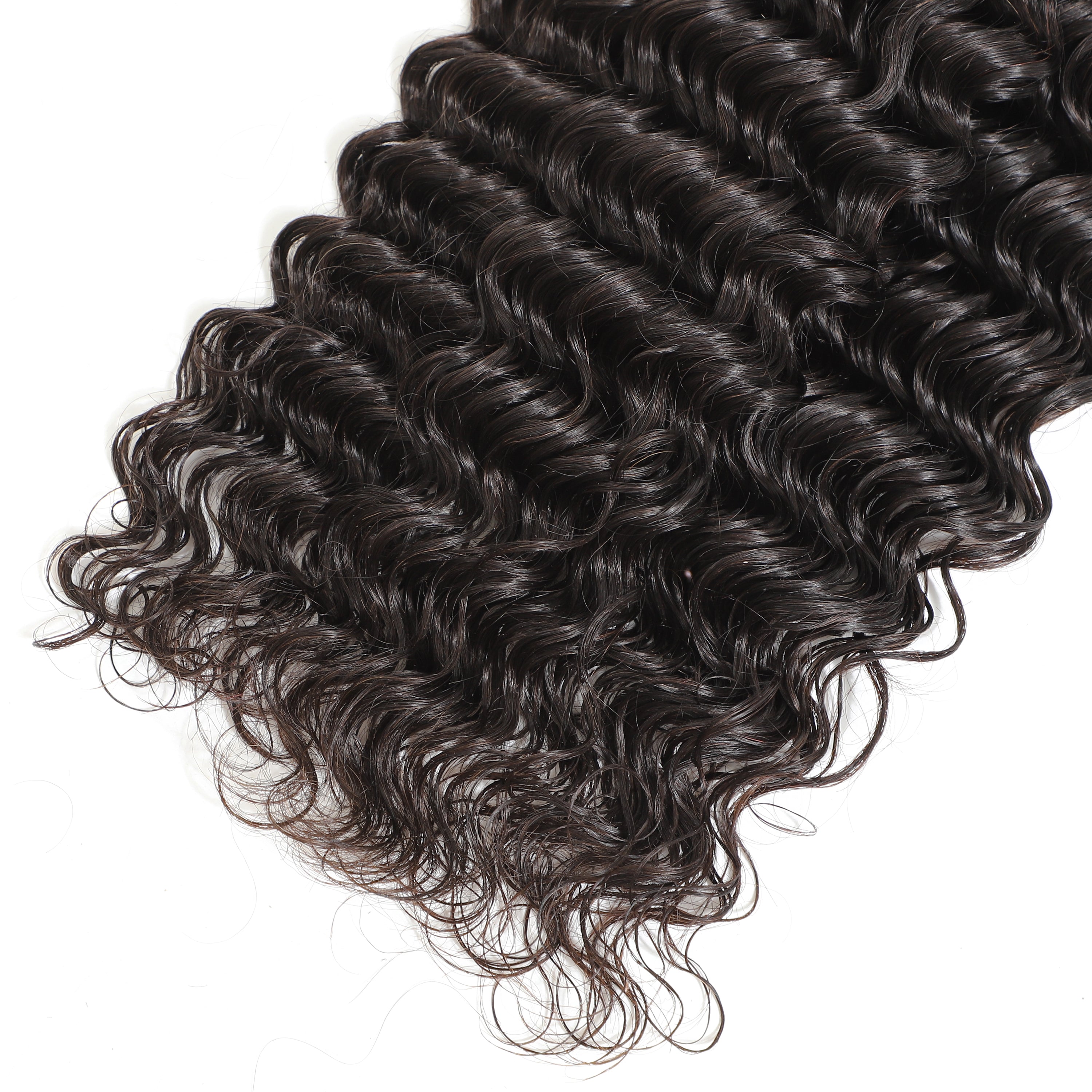 Deep Wave Natural Color Remy Human Hair 4 Bundles