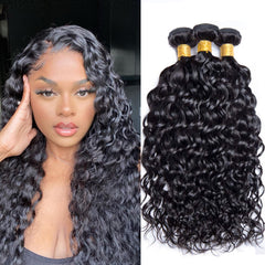 Water Wave Remy Human Hair Extensions 3 Bundles