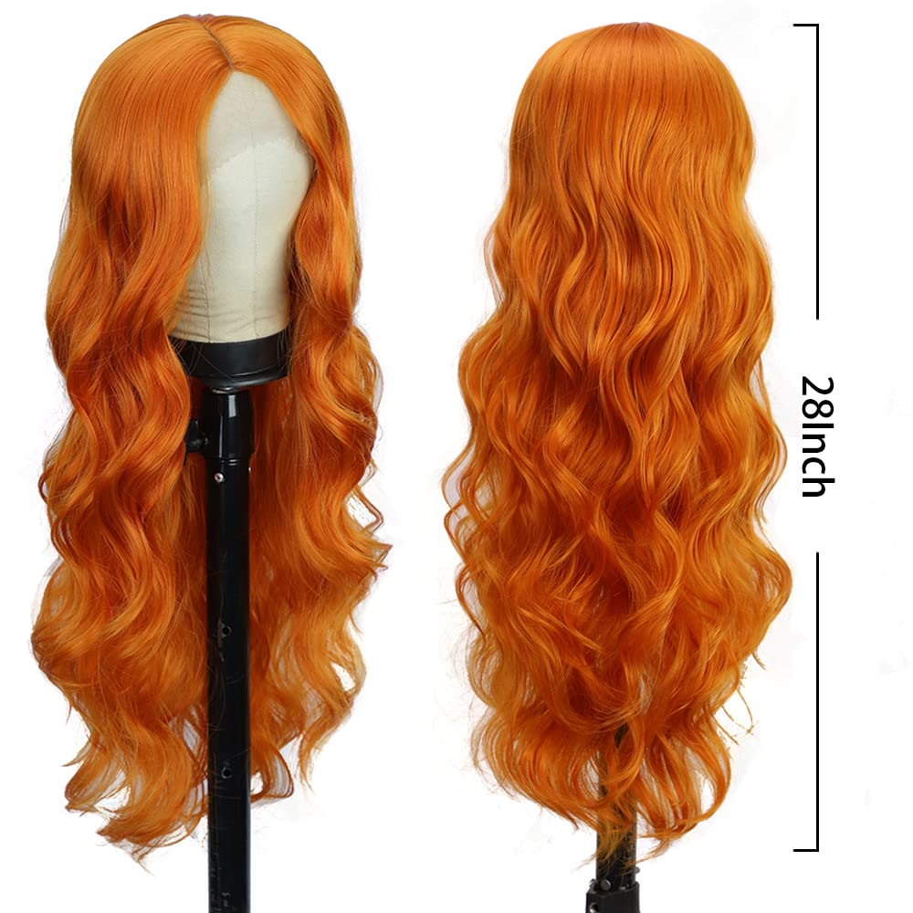 Ronashow Ginger Color Body Wave 13x4 Lace Front Human Hair Wig