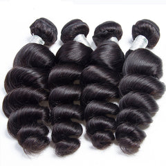 Loose Wave Remy Human Hair Extensions 4 Bundles